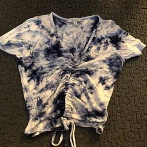 Tie dye cropped shirt